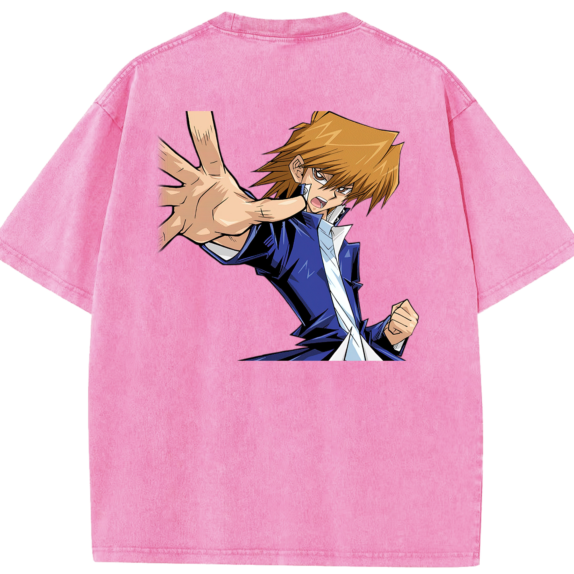 （画像用） 遊☆戯☆王 Yu-Gi-Oh! 綿100% ヴィンテージ風 半袖Tシャツ（背面プリント）